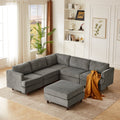 Modern Modular Sectional Couch - 6 Seaters Sleeper Sofa
