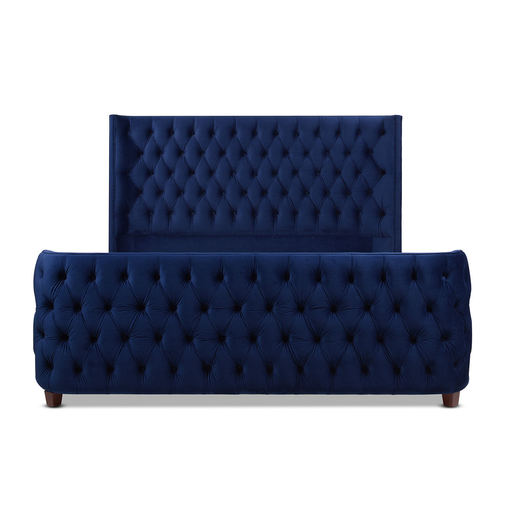 Brooklyn King Tufted Panel Bed Headboard and Footboard Set
