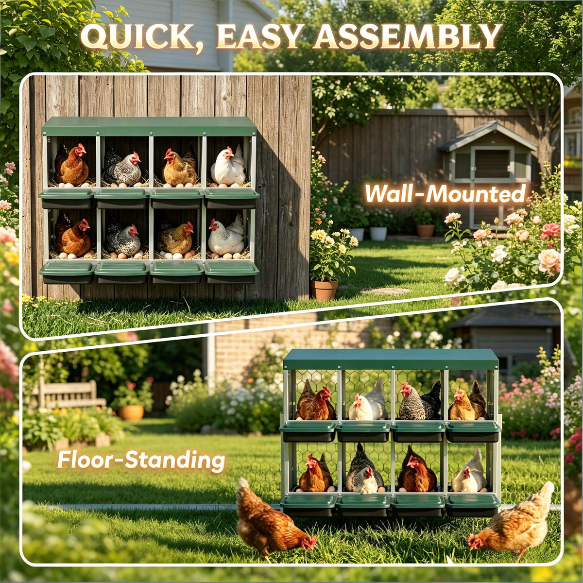 Egg Laying Boxes: Metal Nesting Boxes for Chickens