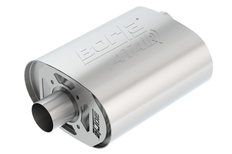 Borla CrateMuffler Ford 5.0L Coyote ATAK 2.5in Offset/Center 12in x 6in x 10.34in Muffler 400856