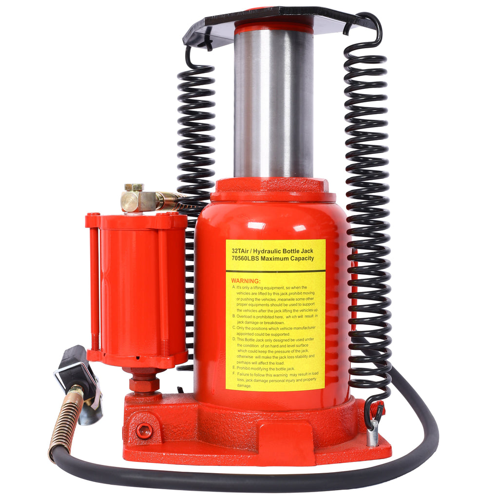 Air Hydraulic Bottle Jack, 32 Ton