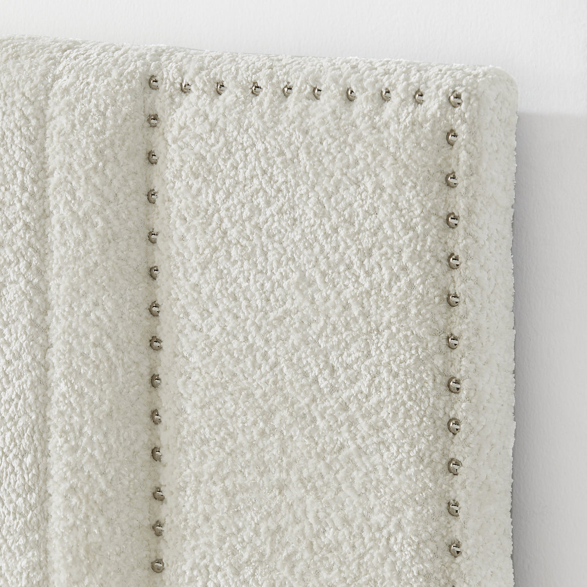Queen Size Vertical Channel Tufted Headboard Bed