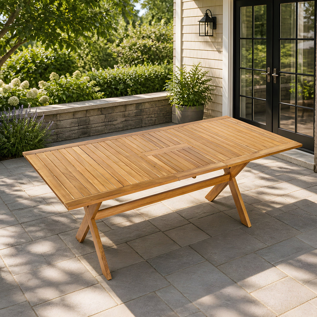 Acacia Wood Outdoor Dining Table