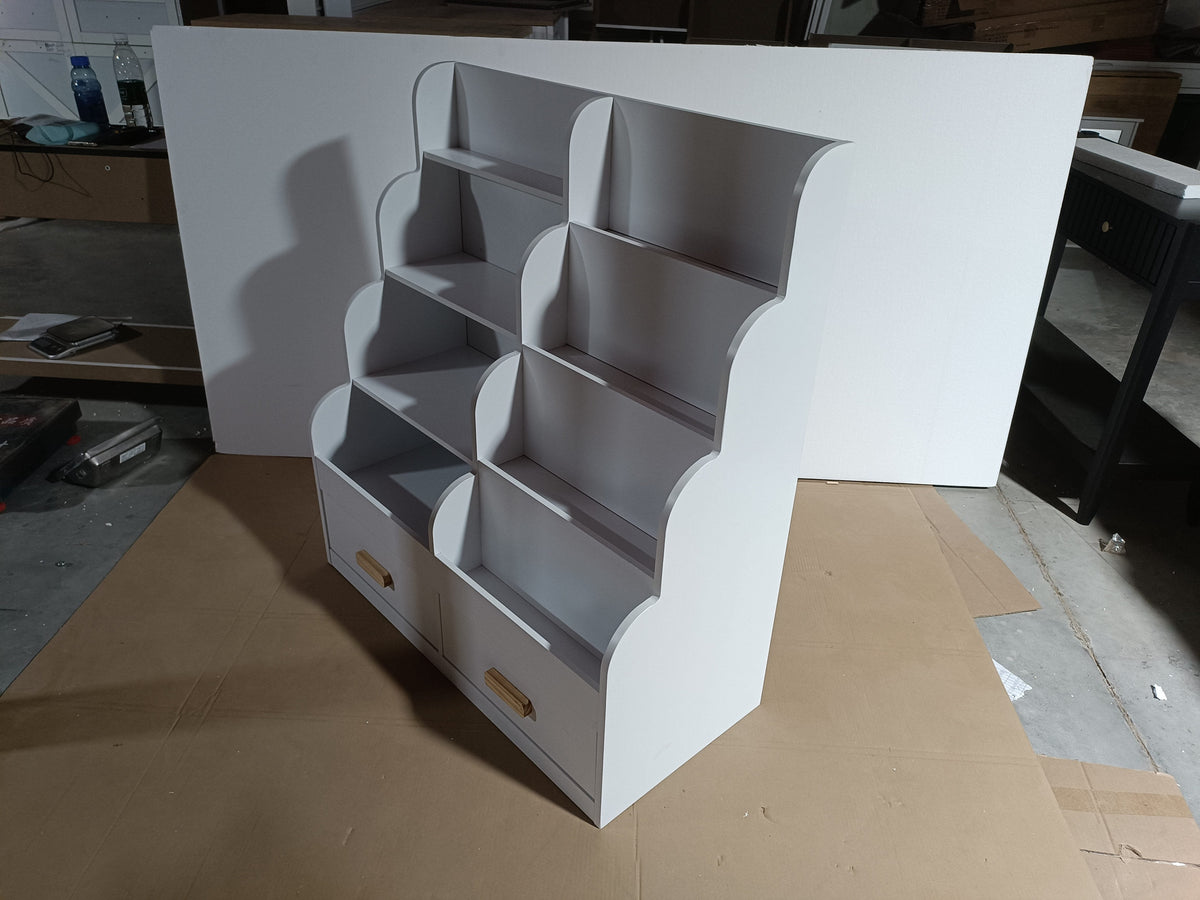 Kids Bookshelf with 2 Storage Drawers
