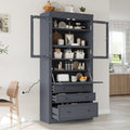 TOPMAX Freestanding Kitchen Pantry Storage Cabinet