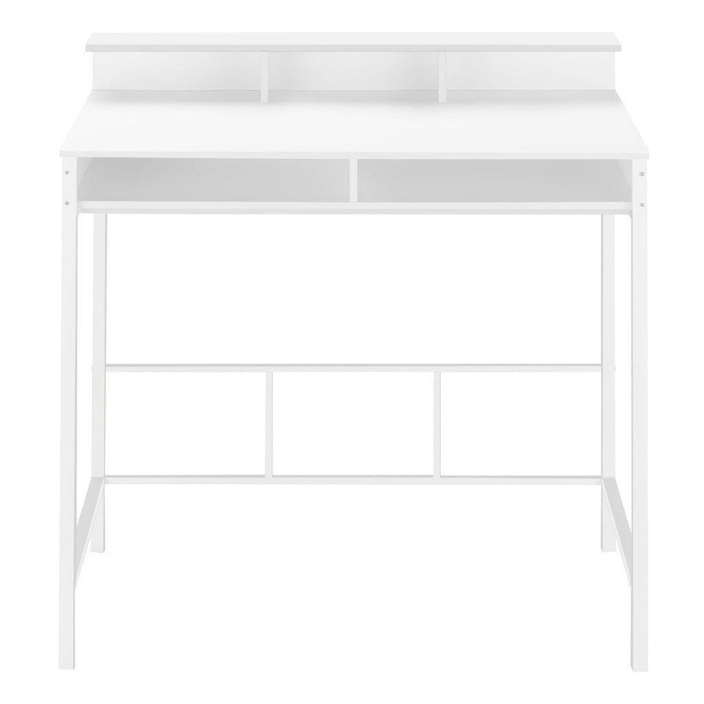 Modern Computer Desk with Storage Shelves