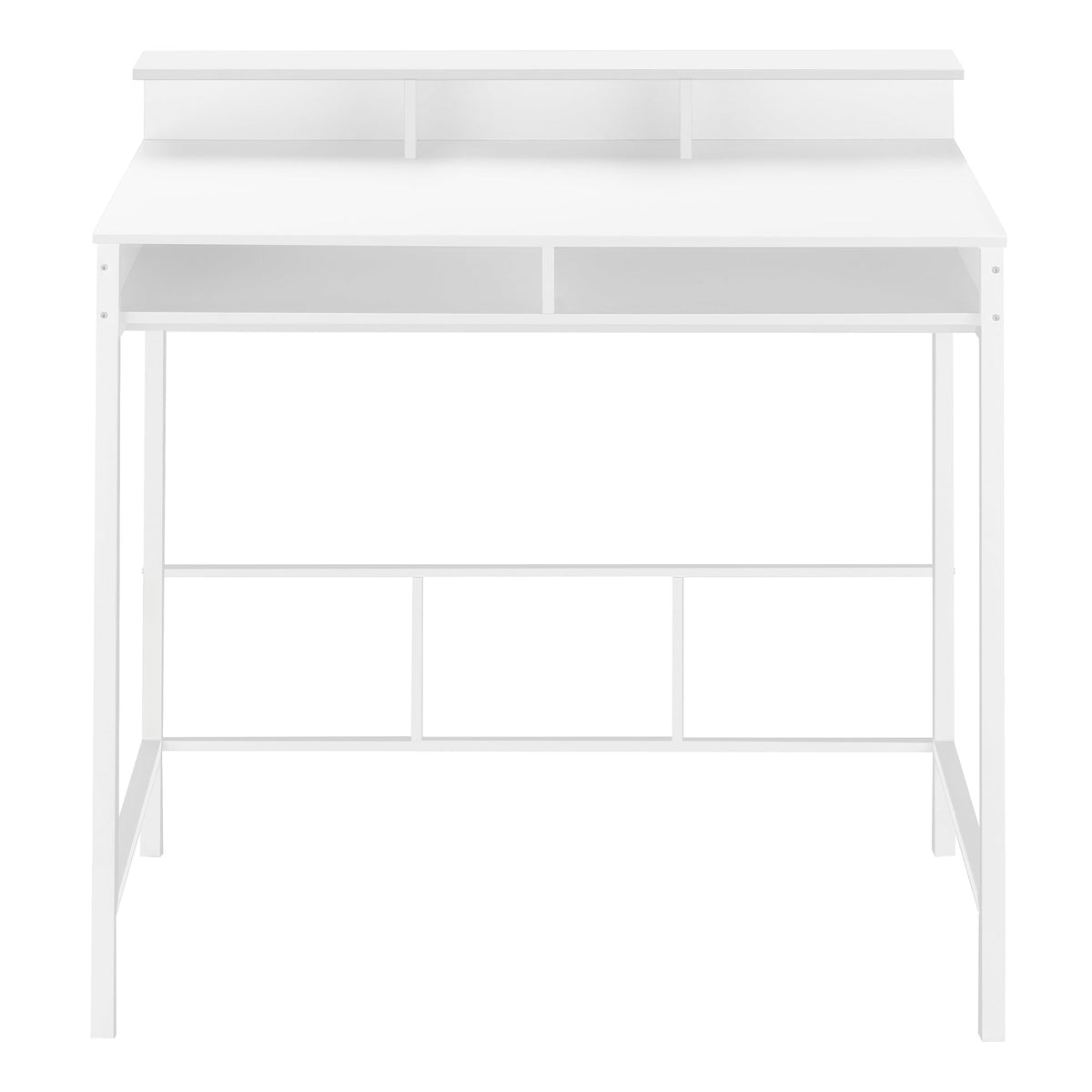 Modern Computer Desk with Storage Shelves