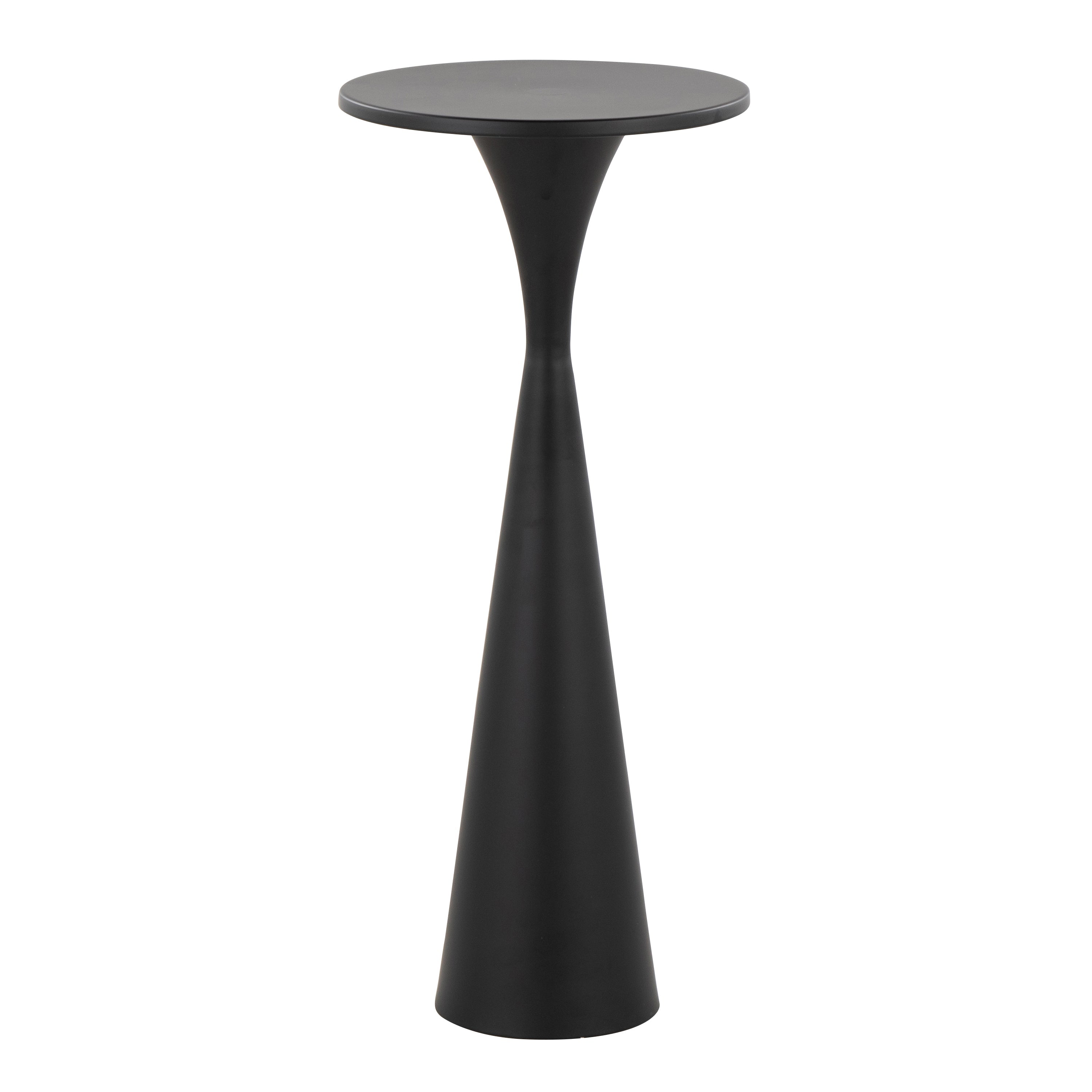 22" Contemporary Metal Side Table in Matte