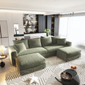 Plush Corduroy 4-Seat Sofa