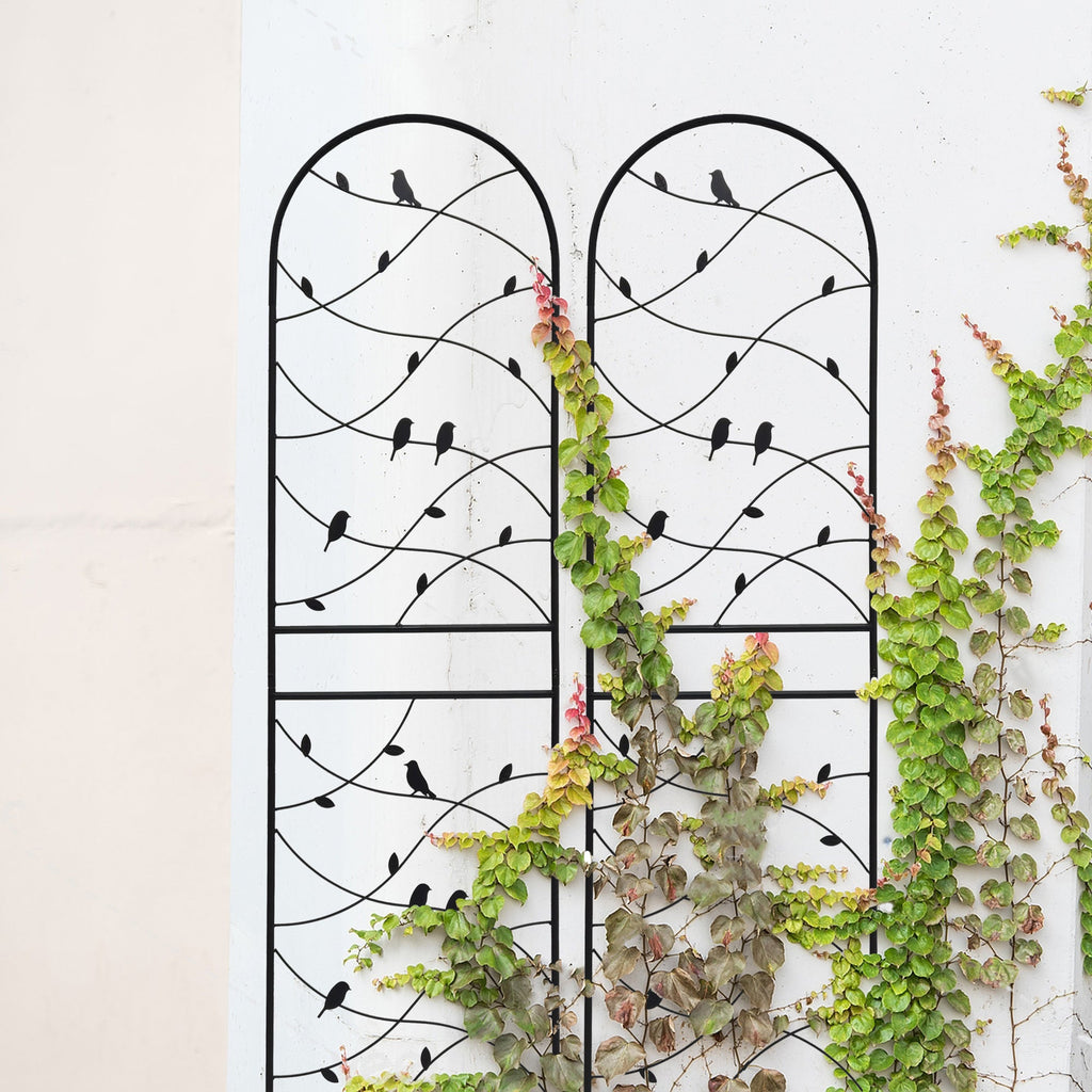 2 Pack Metal Garden Trellis 71" x 19.7"