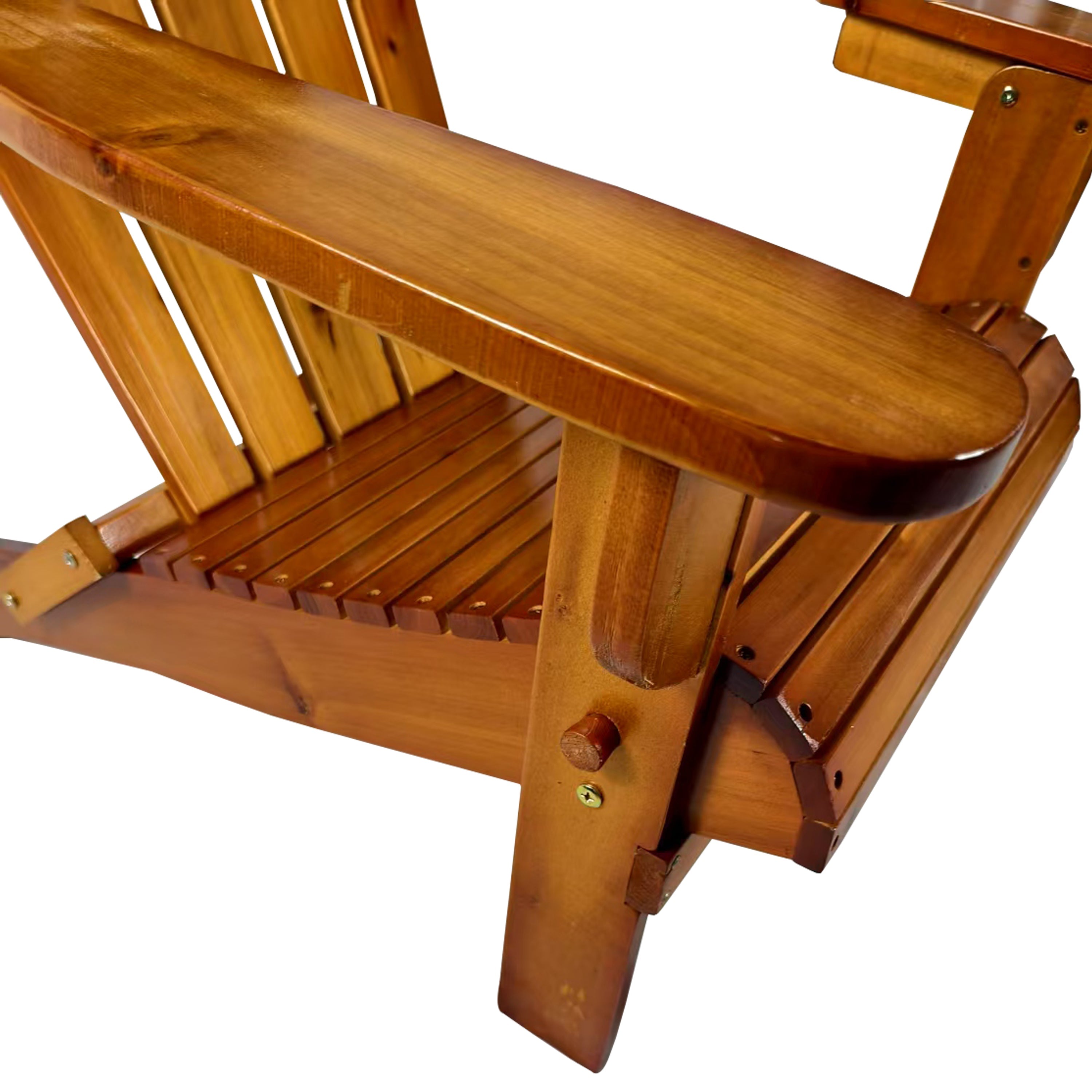 Outdoor or Indoor Wood Adirondack Chair - Foldable