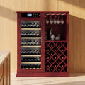69 Bottles Wood Wine Refrigerator Cabinet