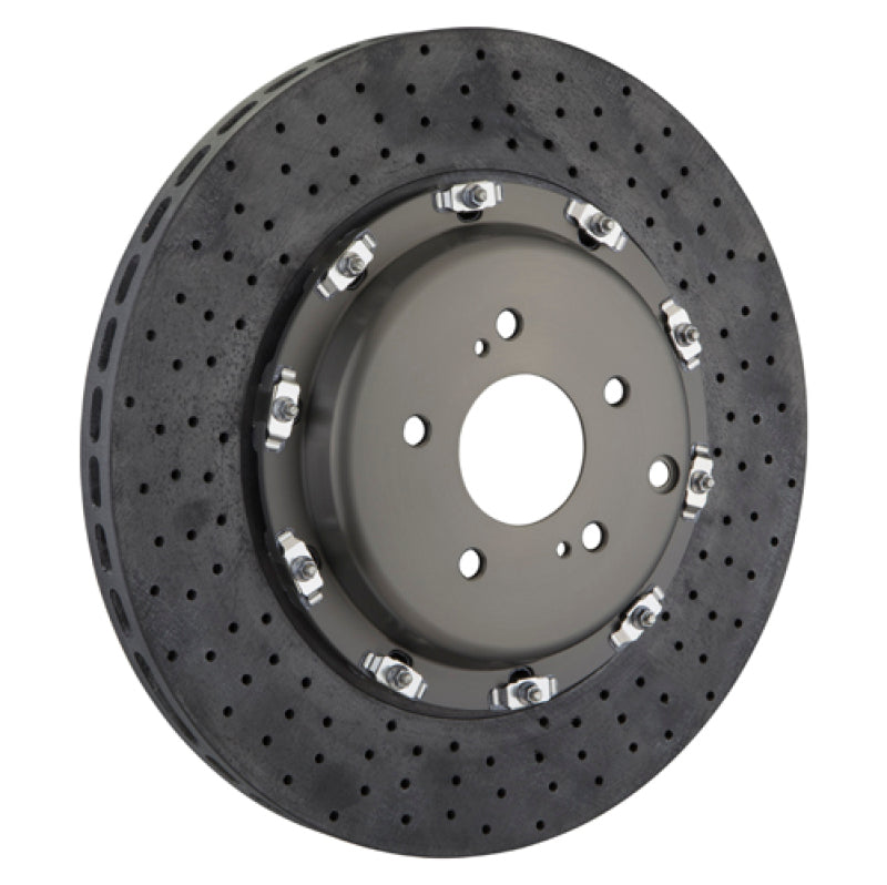 Brembo 09-11 GTR Rear 2-Piece CCM-R Discs 380x29 CCM-R Drilled 209.9004A