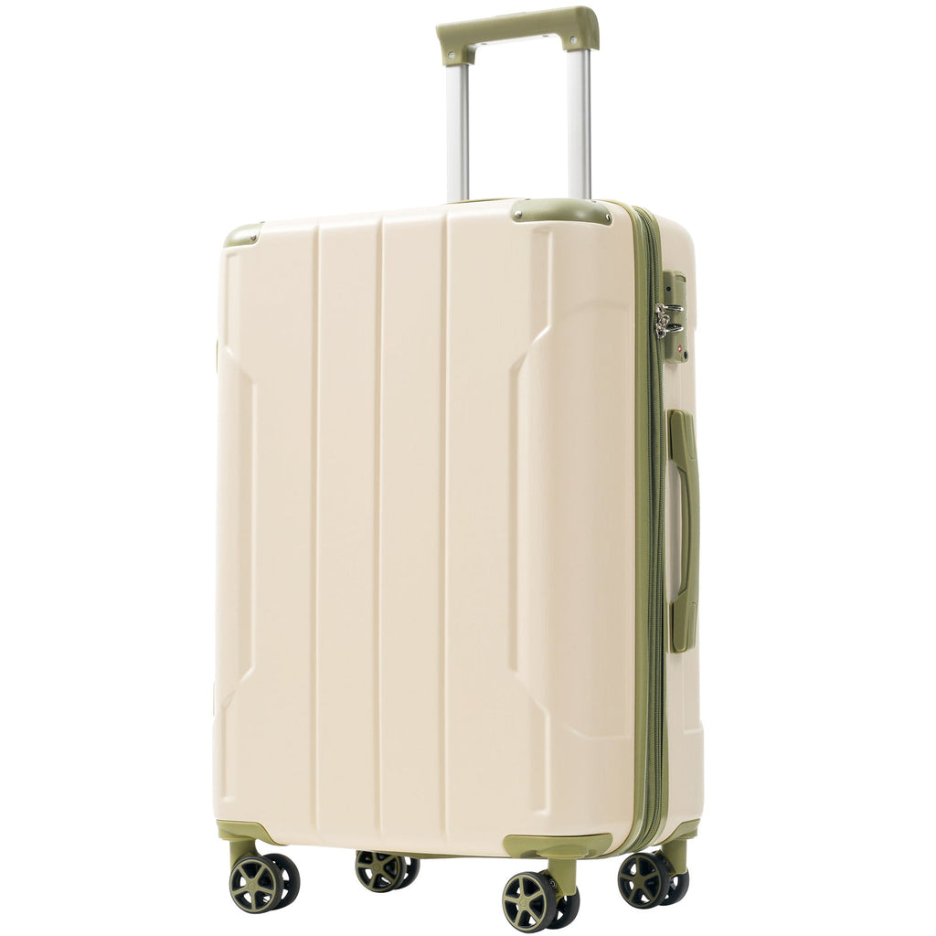 Expandable Hard Shell ABS Suitcases - 3 Piece Set