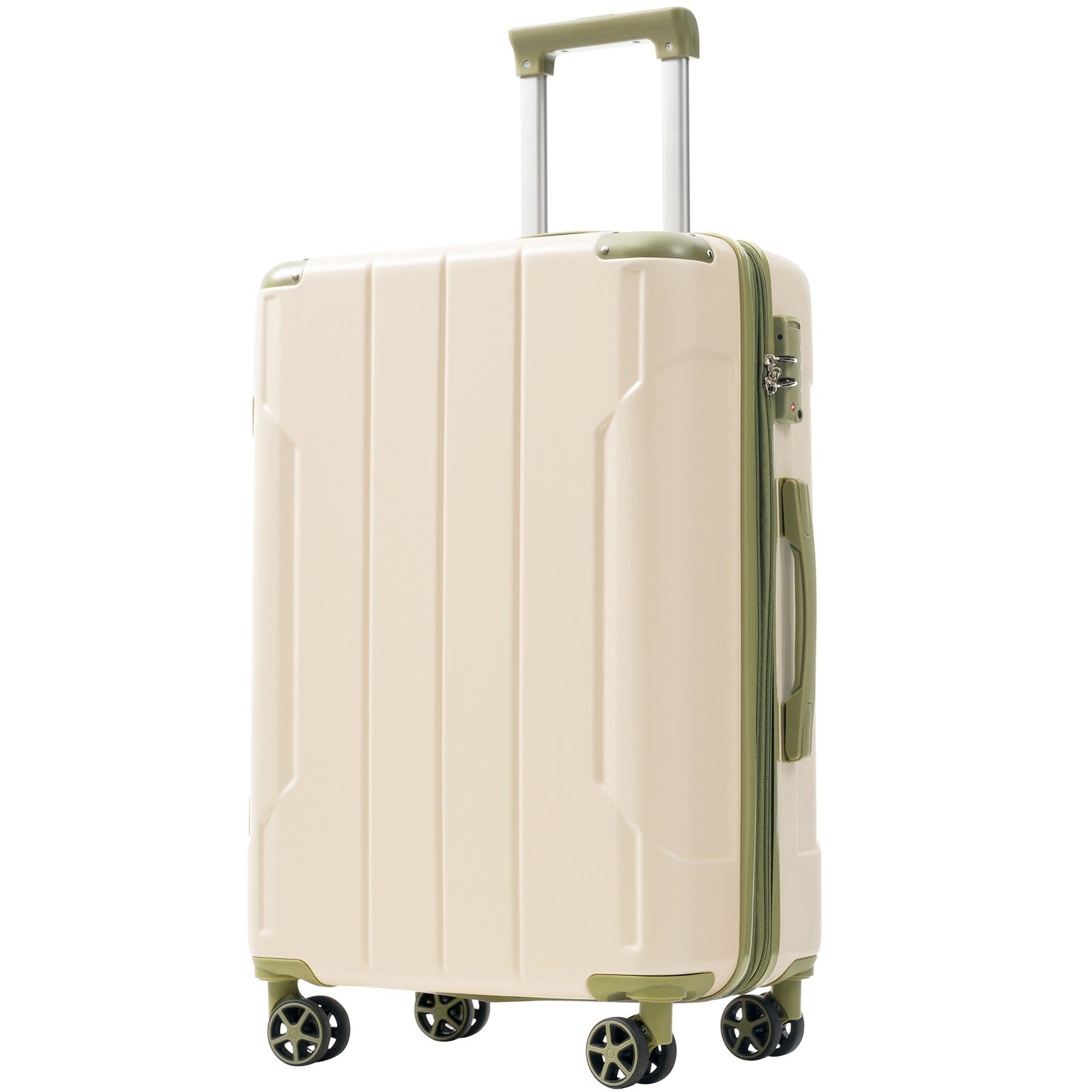 Expandable Hard Shell ABS Suitcases - 3 Piece Set