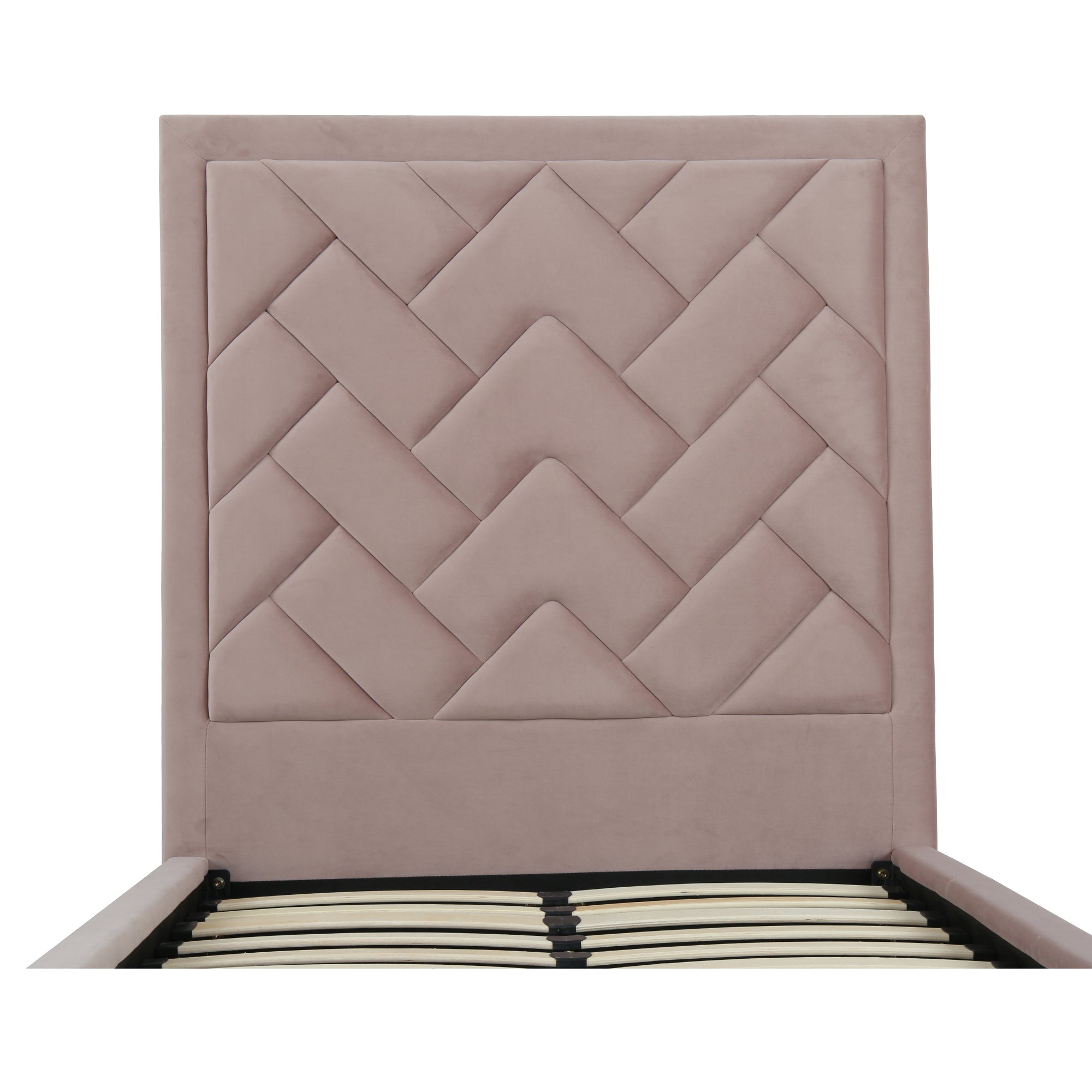 Crosby Upholstered Velvet Twin Bed
