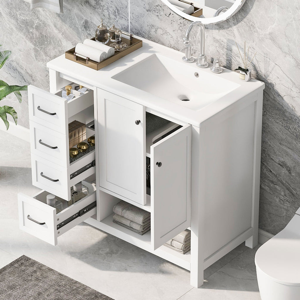 36" Bathroom Vanity with Sink Top