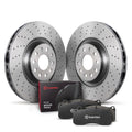 Brembo OE 03-11 Saab 9-3 Rear Disc Brake Kit KTX4078