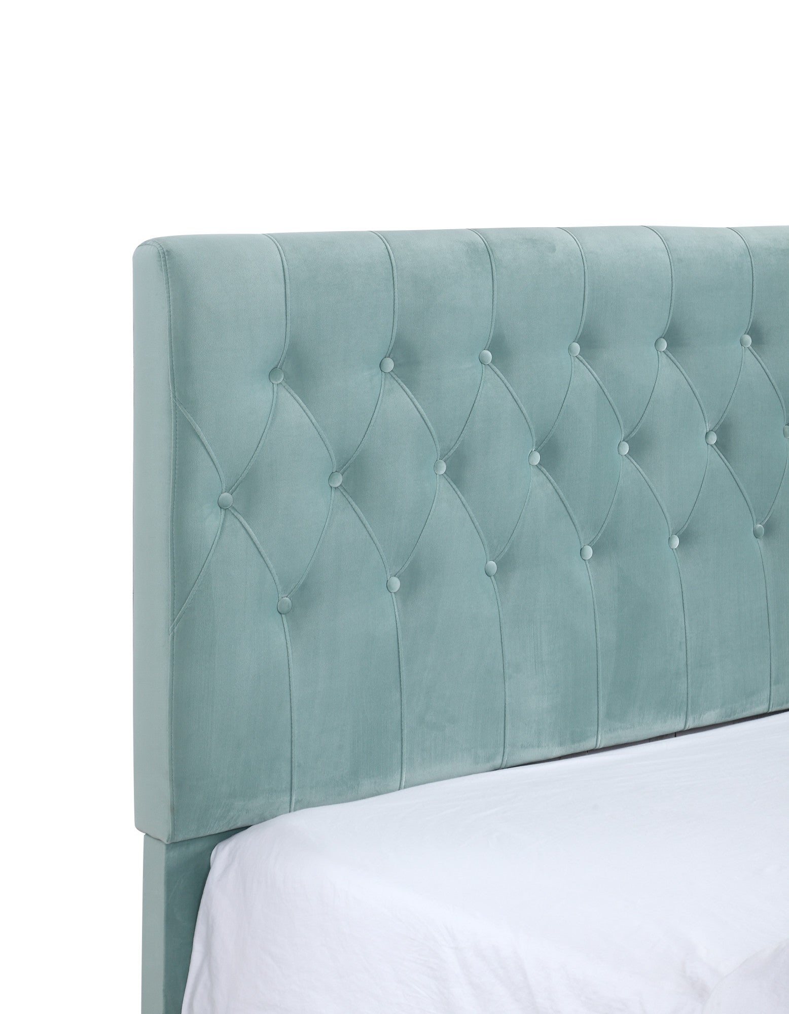 Blue Twin Upholstered Bed