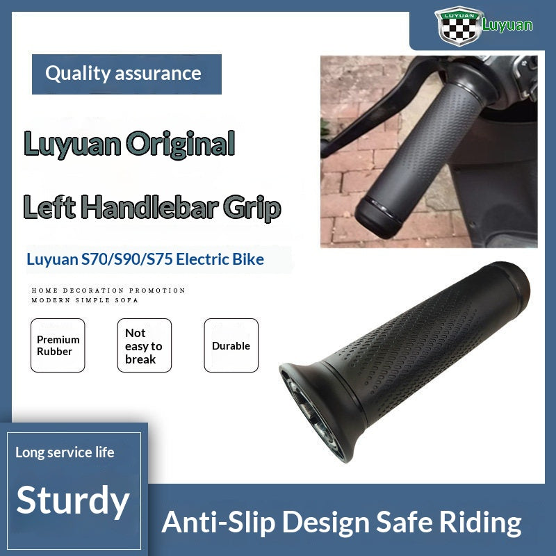 Original Green Source S70  S90  S75 Electric Scooter Left Handlebar Anti-Slip Grip Cover, Thickened Rubber Protective Cover For The Left Handlebar