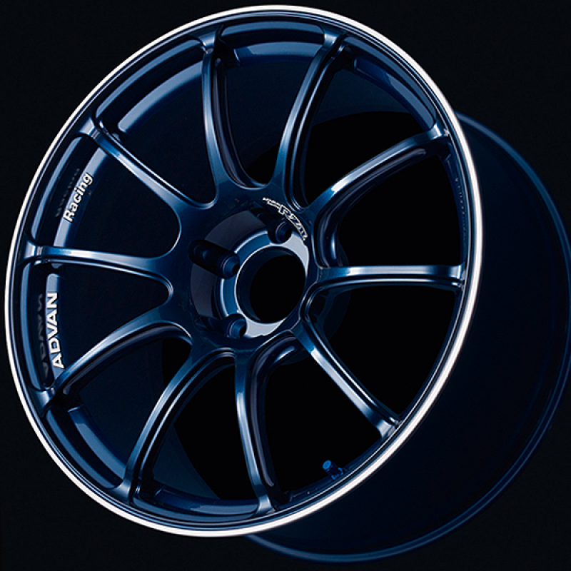 Advan RZII 17x7.5 / +48 Offset / 5x114.3 / 73mm Bore / Racing Indigo Blue and Ring YAZ7F48EE