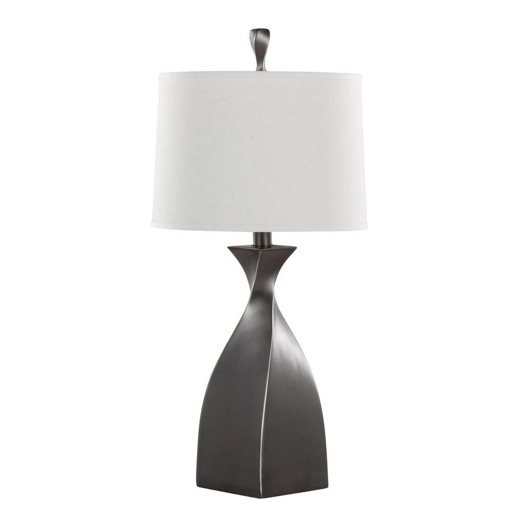 30" Contemporary Polyresin Table Lamp in Rubbed