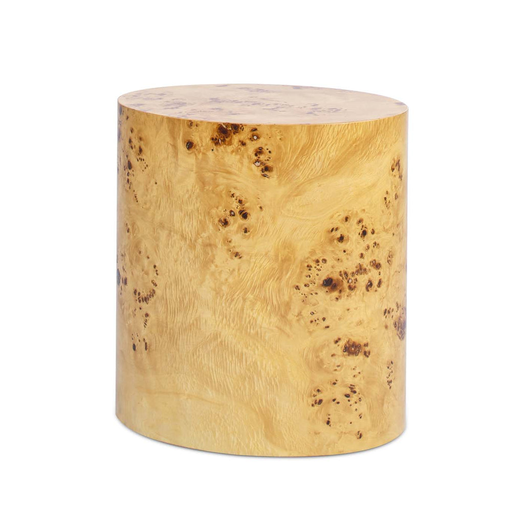 Nebula 20" Accent Oval Pillar Side Table