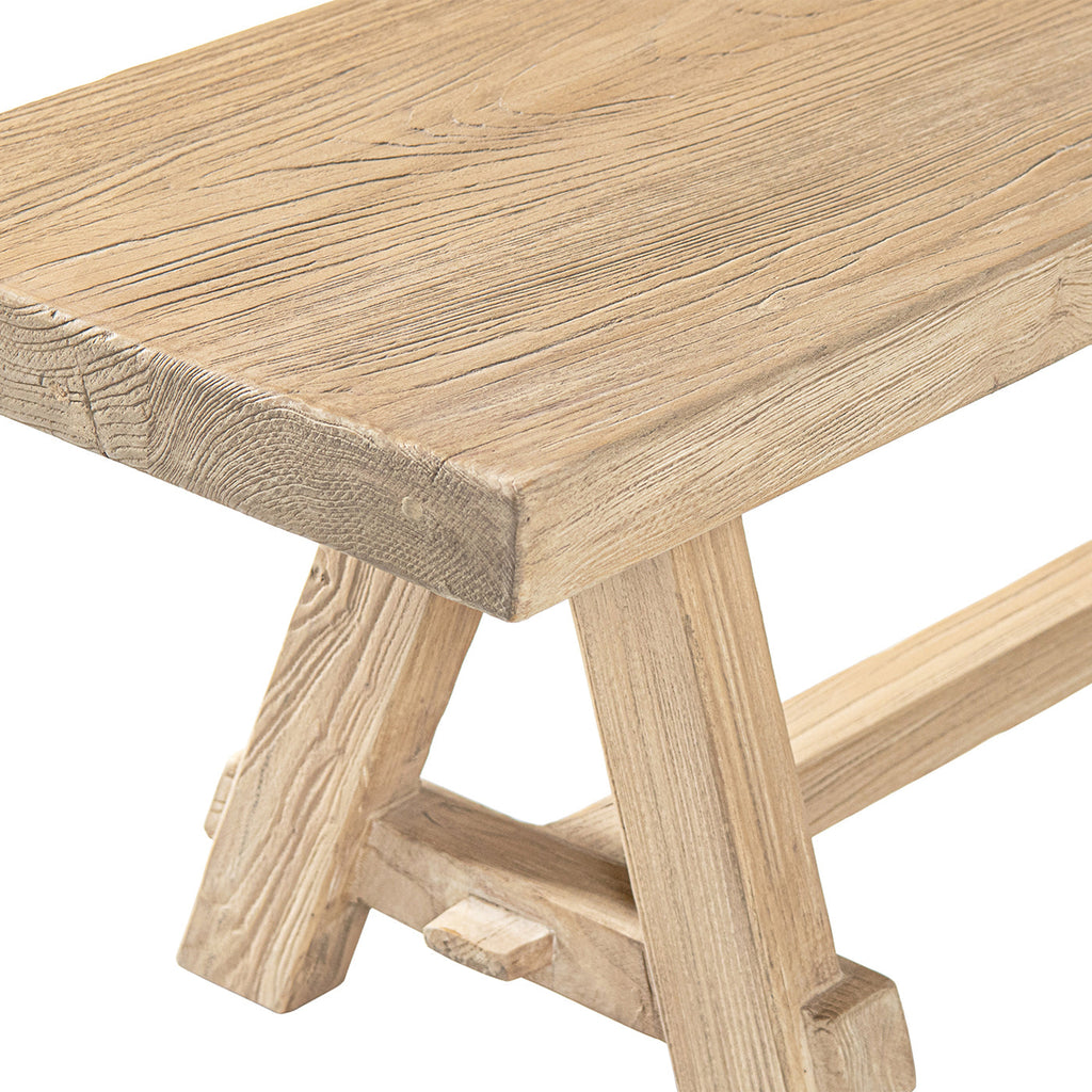 Hawthorne 72" Reclaimed Elm Trestle Dining Bench