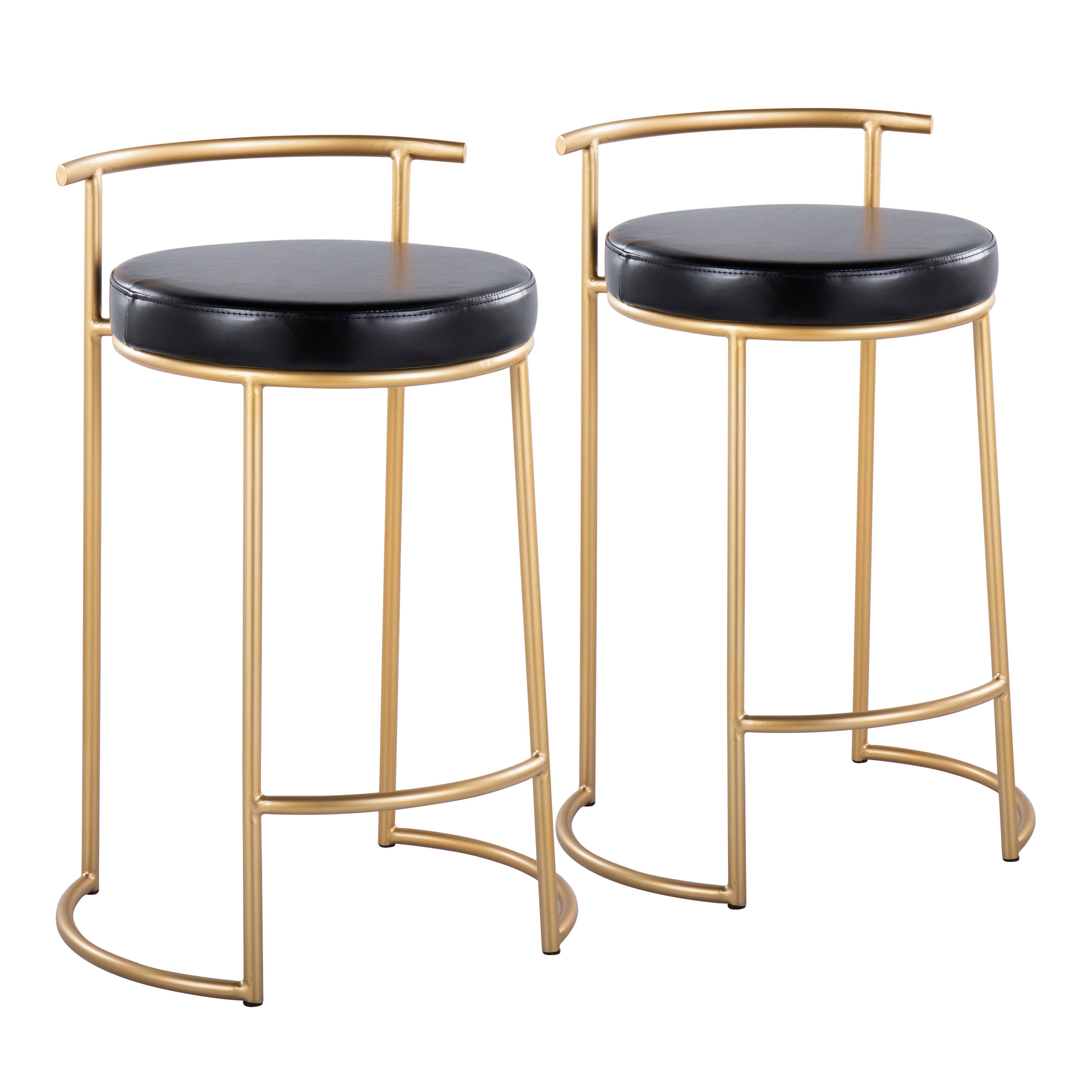 Round 26" Contemporary Fixed-Height Counter Stool