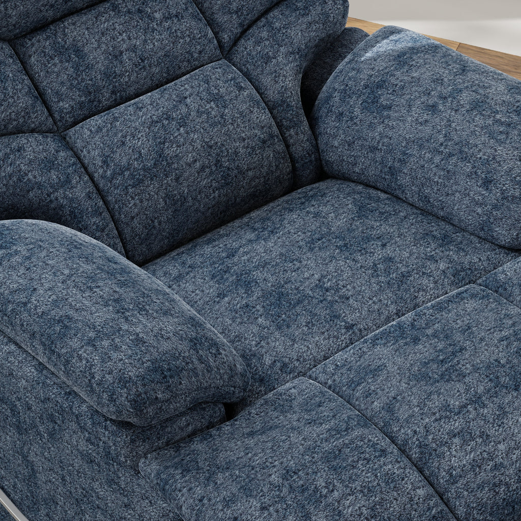 Swivel Glider Recliner in Alaska Glacier