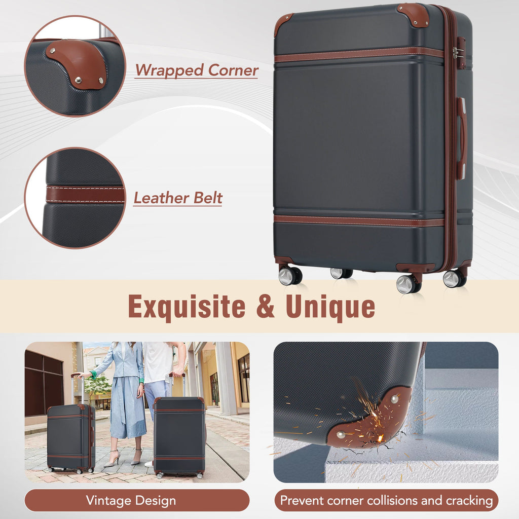 Hardshell Luggage Sets - 3 Pieces with TSA Lock