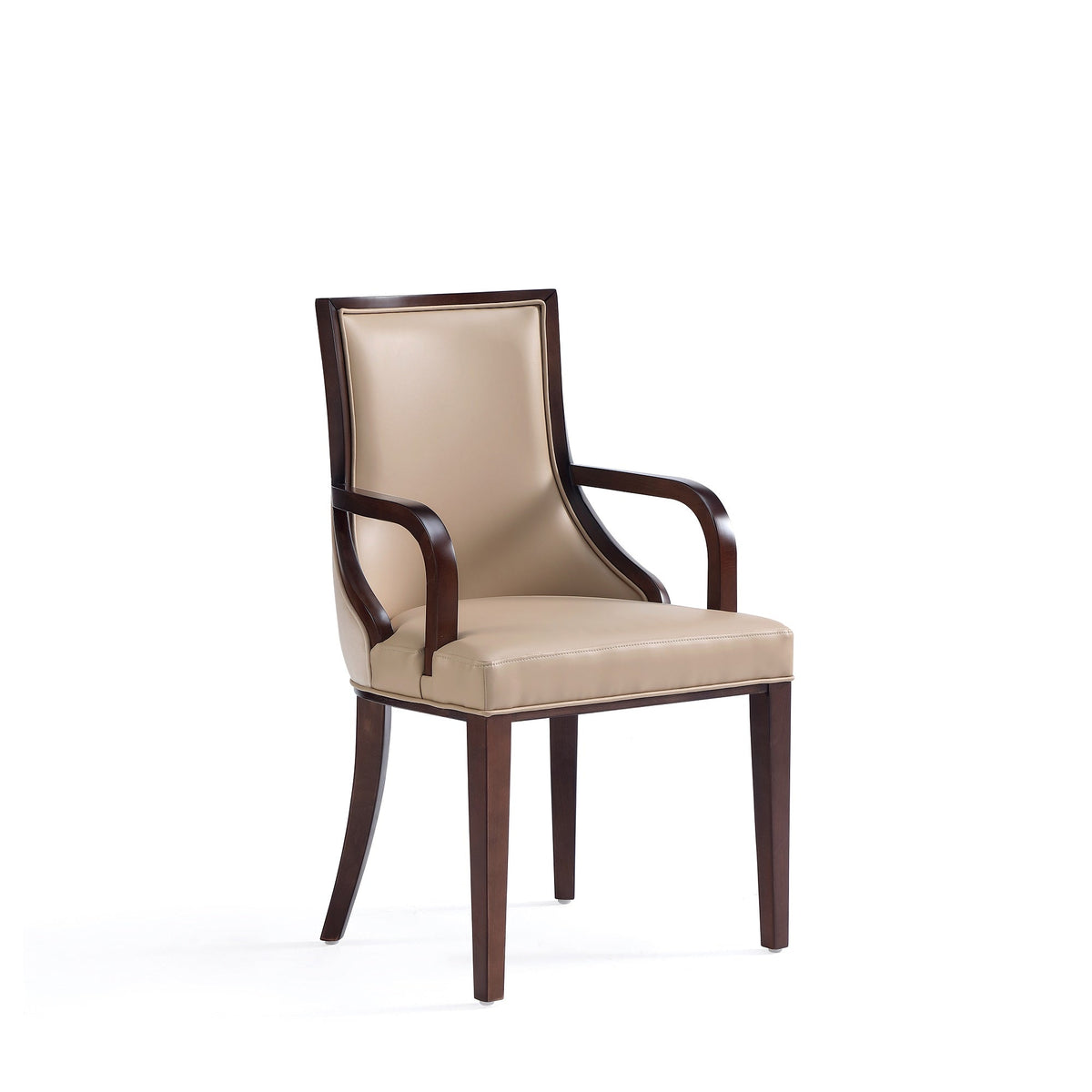 Grand Wood Upholstered Armchair