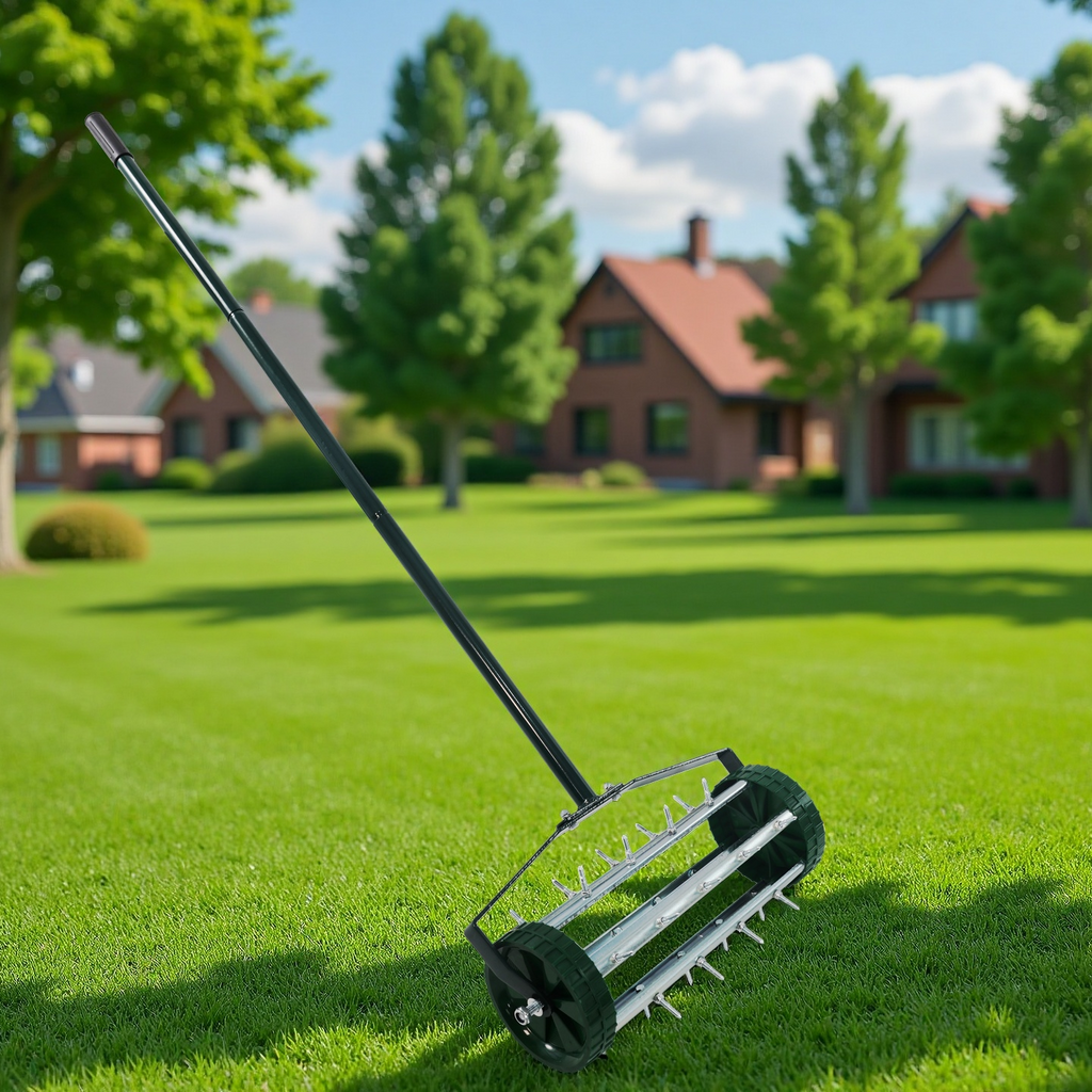 Heavy Duty Rolling Lawn Aerator