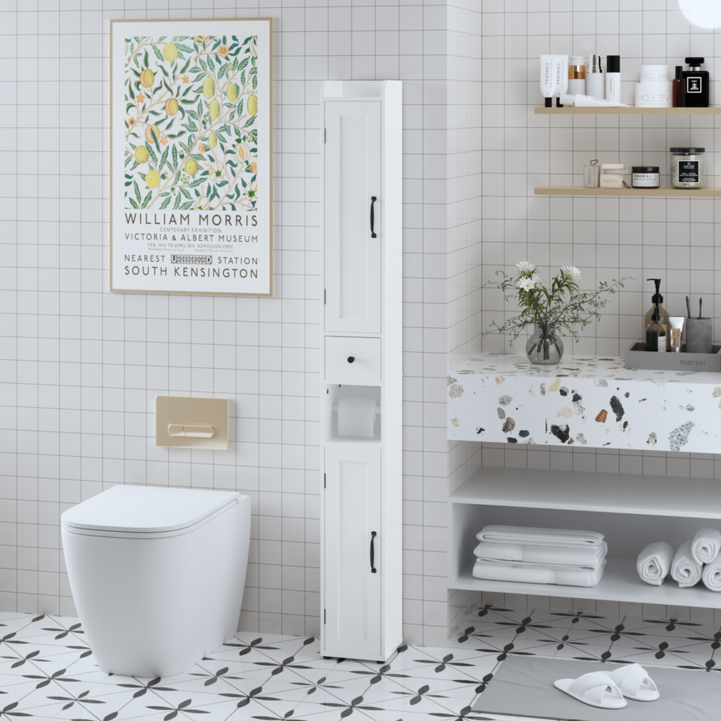 67.51" Tall Bathroom Storage Cabinet