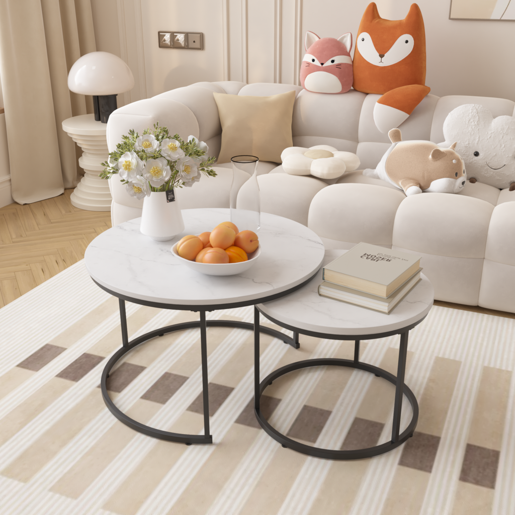 27.6" Nesting Coffee Table Set of 2