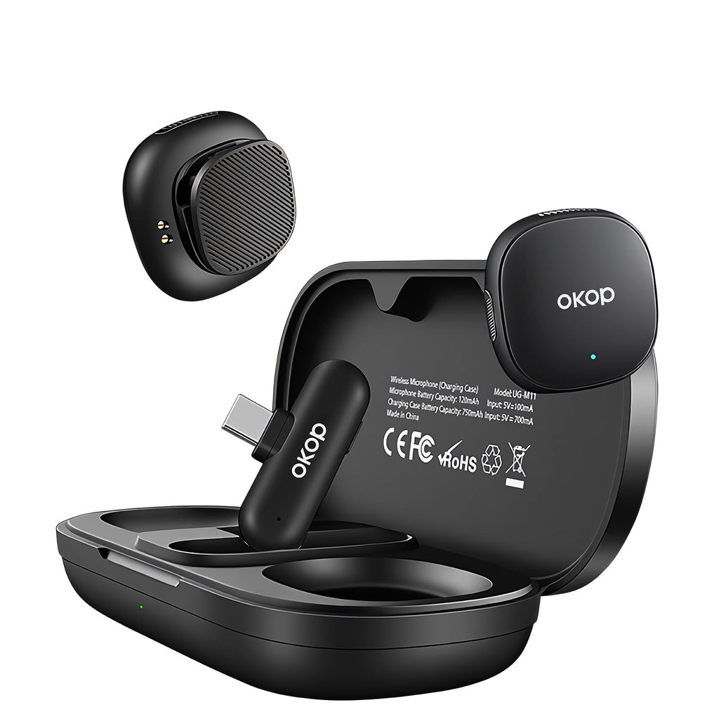 KP-M119 Wireless Lavalier Microphone In Stock New Model For Vlogs Livestreaming And Short-Form Video Recording Features Outdoor Use And Digital Display