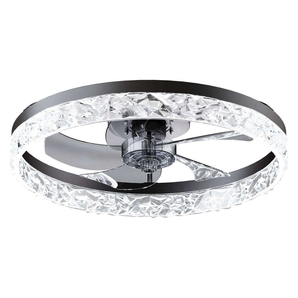 19.7" Ceiling Fan with Lights Remote and APP Control