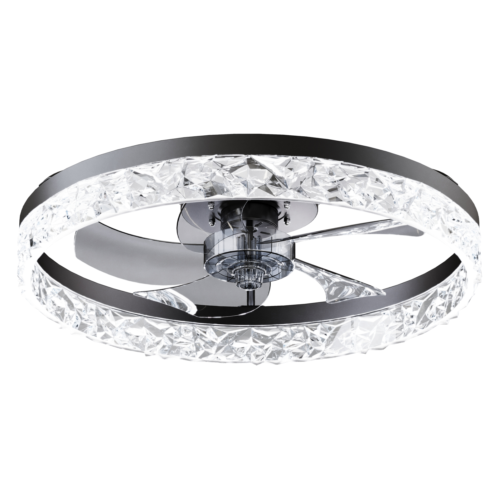 19.7" Ceiling Fan with Lights Remote and APP Control