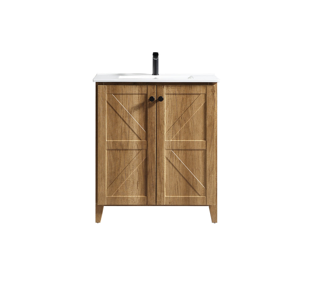 30-Inch Golden Bathroom Vanity