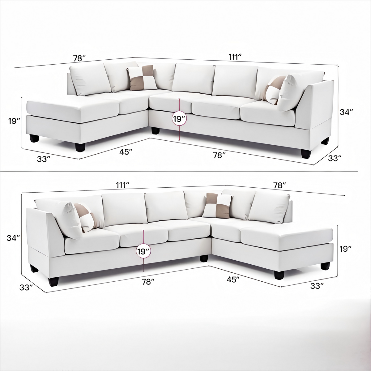 Malone G647B-SC Sectional (Without Ottoman)