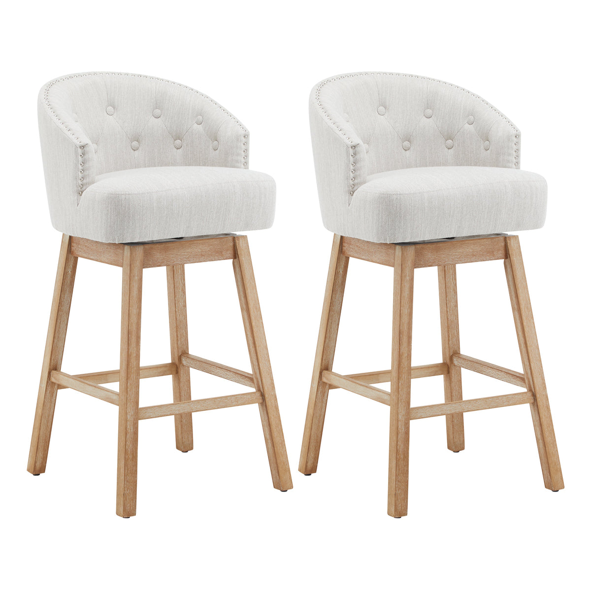 33.25" Swivel Counter Stools Set of 2