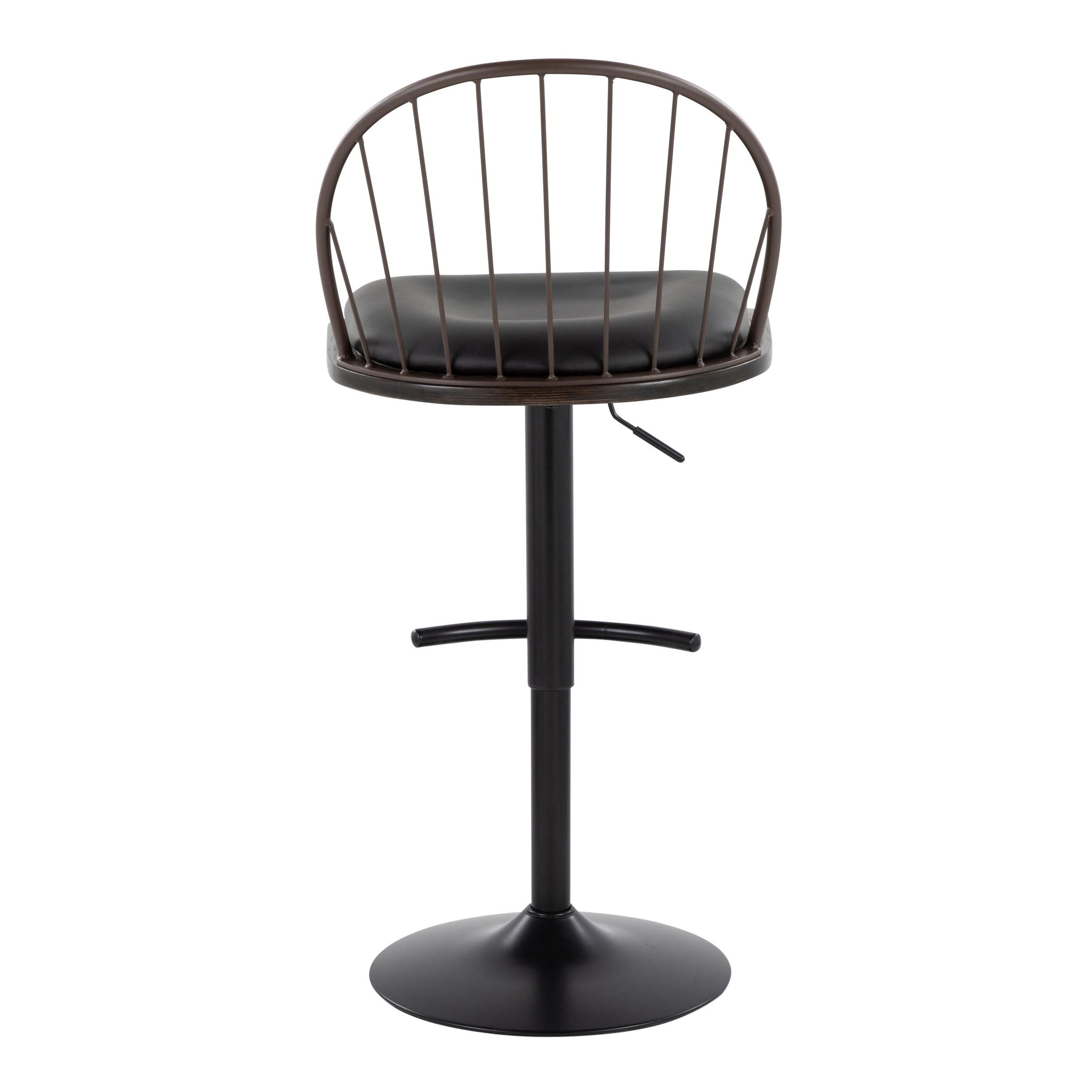 Adjustable Height Barstool with Swivel