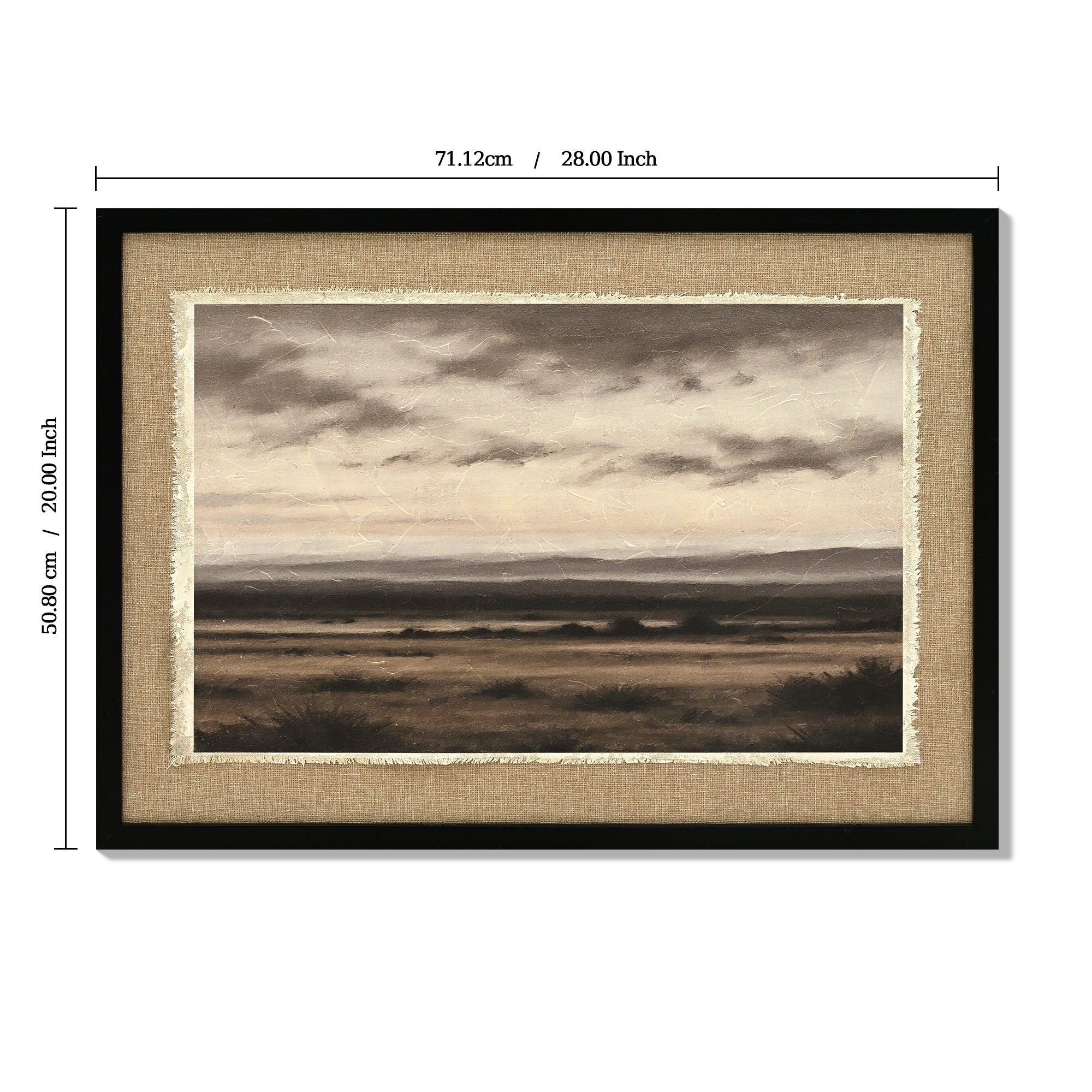 Vintage Landscape Large Framed Wall Art