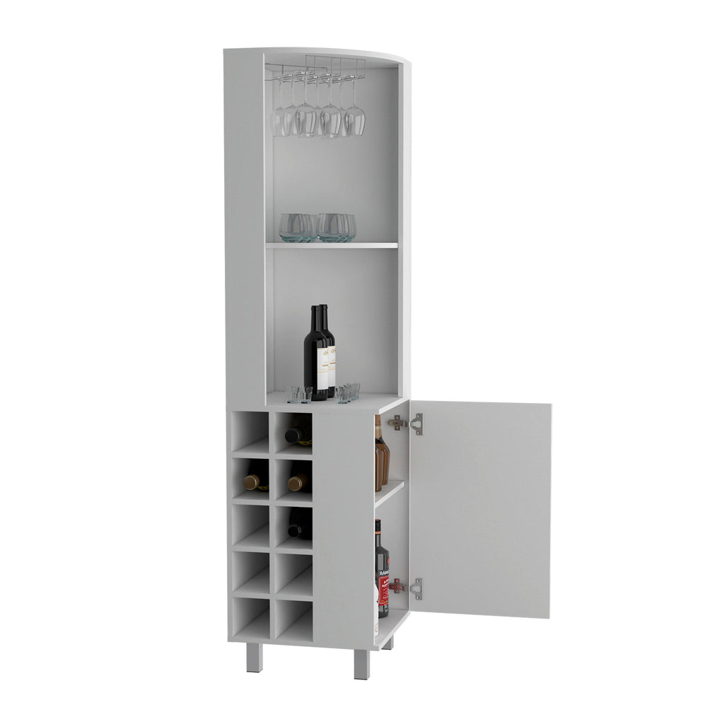 Kaia 70" Tall Corner Bar Cabinet