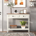 Farmhouse Style Console Table with 2 Drawers