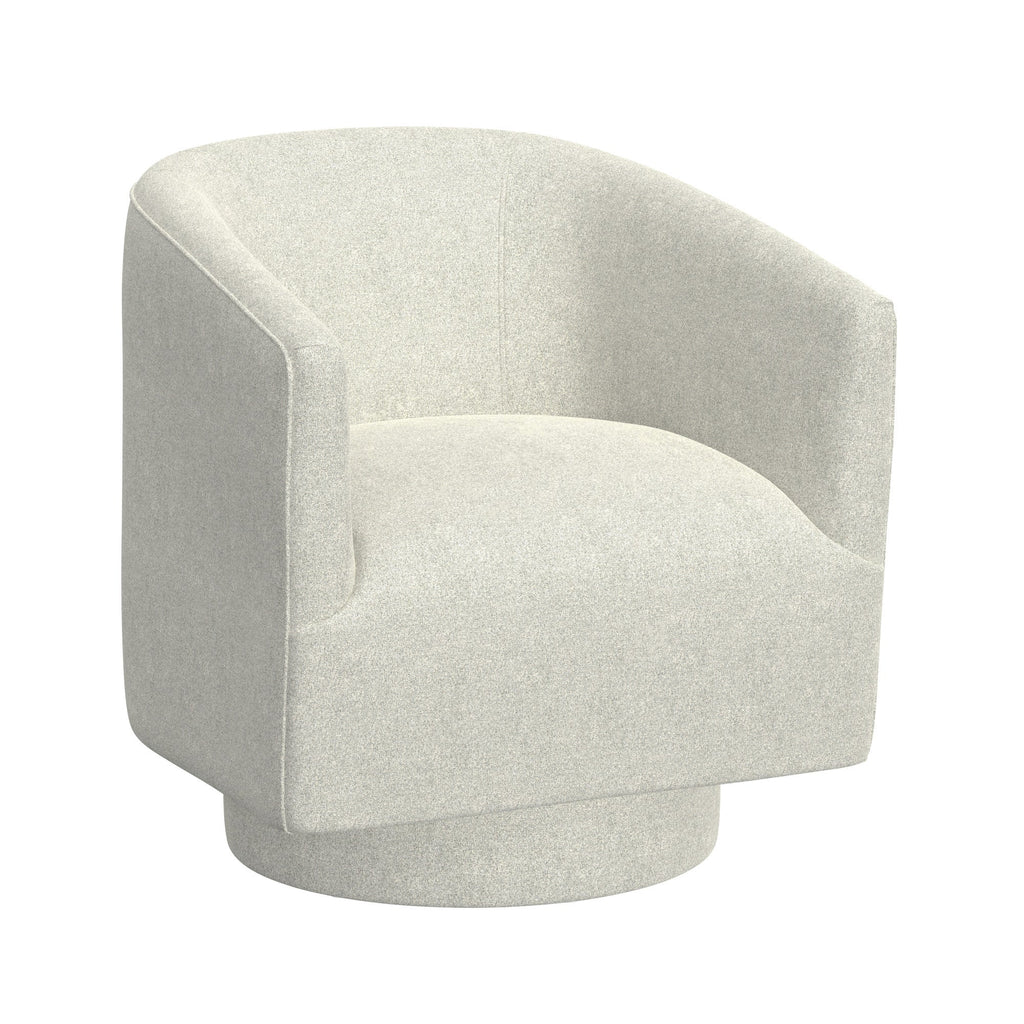 White Swivel Accent Chair