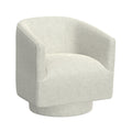White Swivel Accent Chair