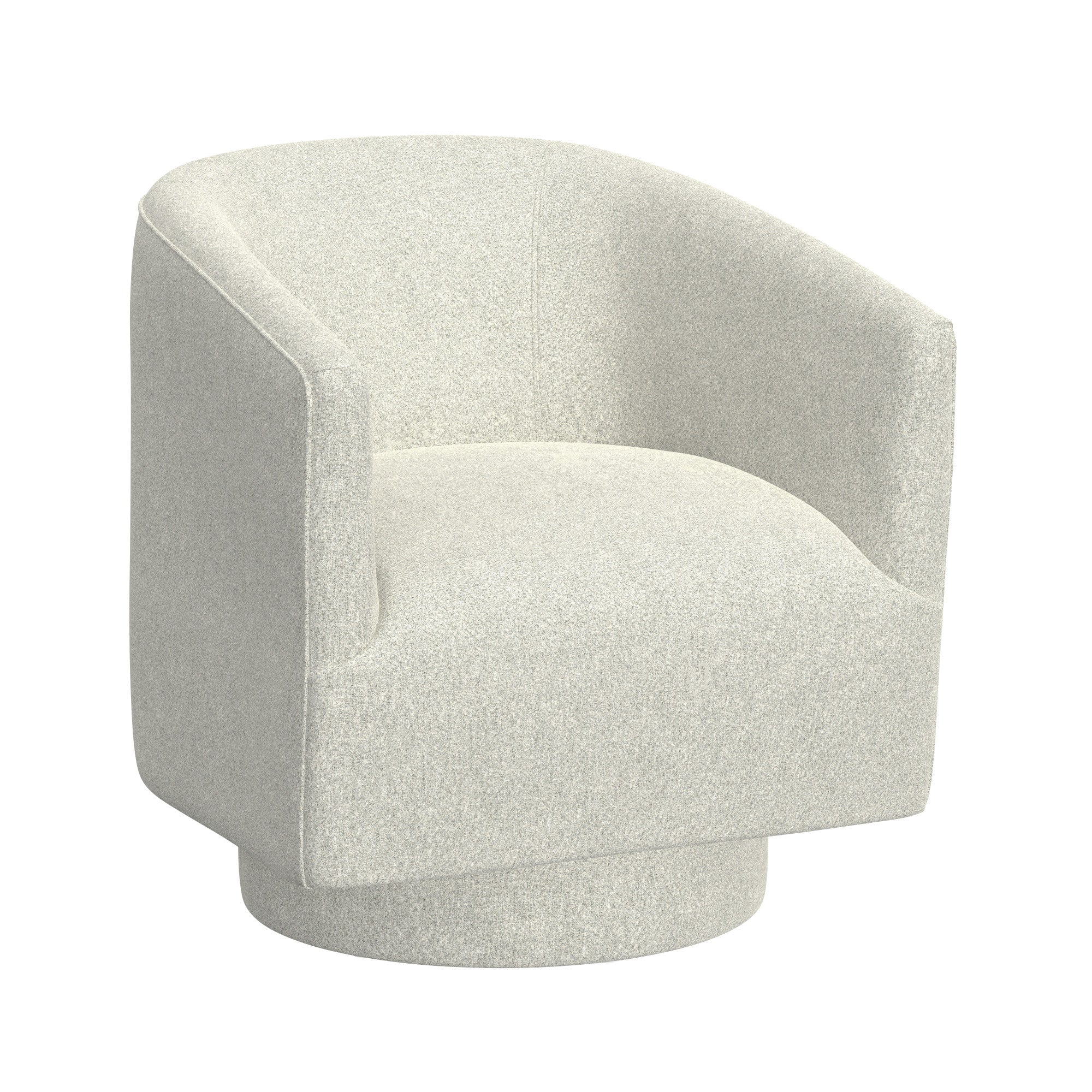 White Swivel Accent Chair