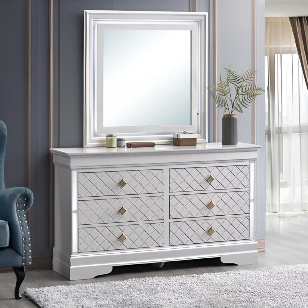 Verona G6735-D Dresser in Pearl