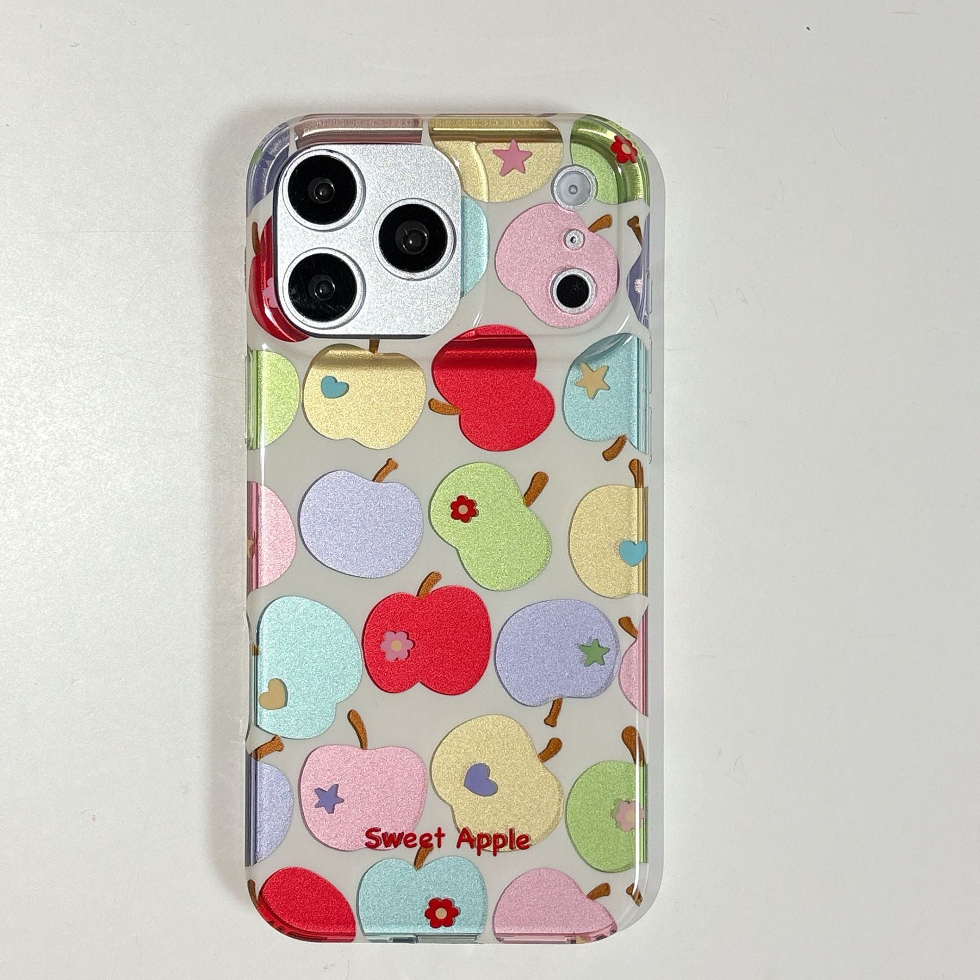 Electroplated Colorful Flower Phone Case